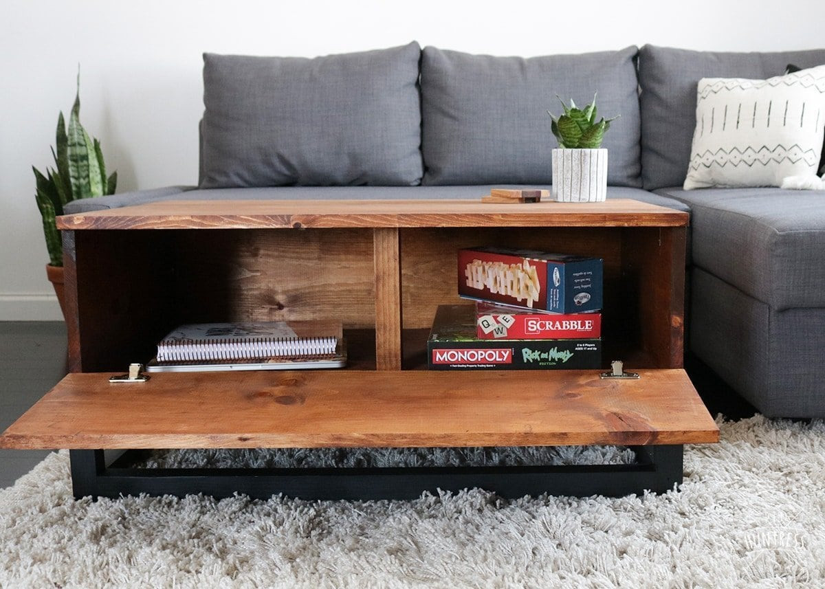 Storage Bench Coffee Tables
 DIY Coffee Table With Hidden Storage DIY Huntress