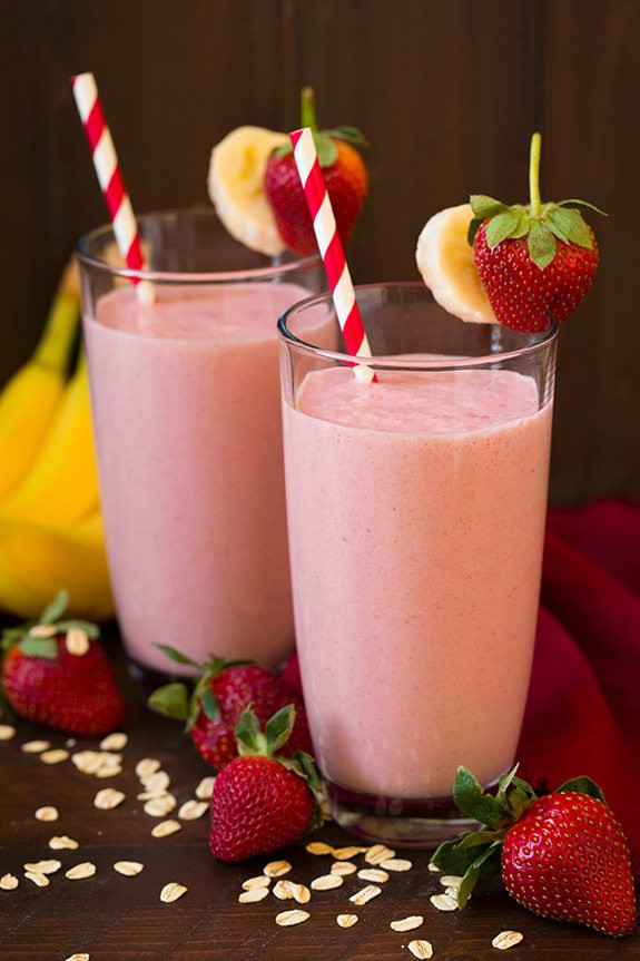 Strawberry Banana Smoothies
 Strawberry Banana Oat Smoothie Cooking Classy