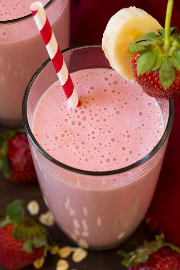 Strawberry Banana Smoothies
 Strawberry Banana Oat Smoothie Cooking Classy