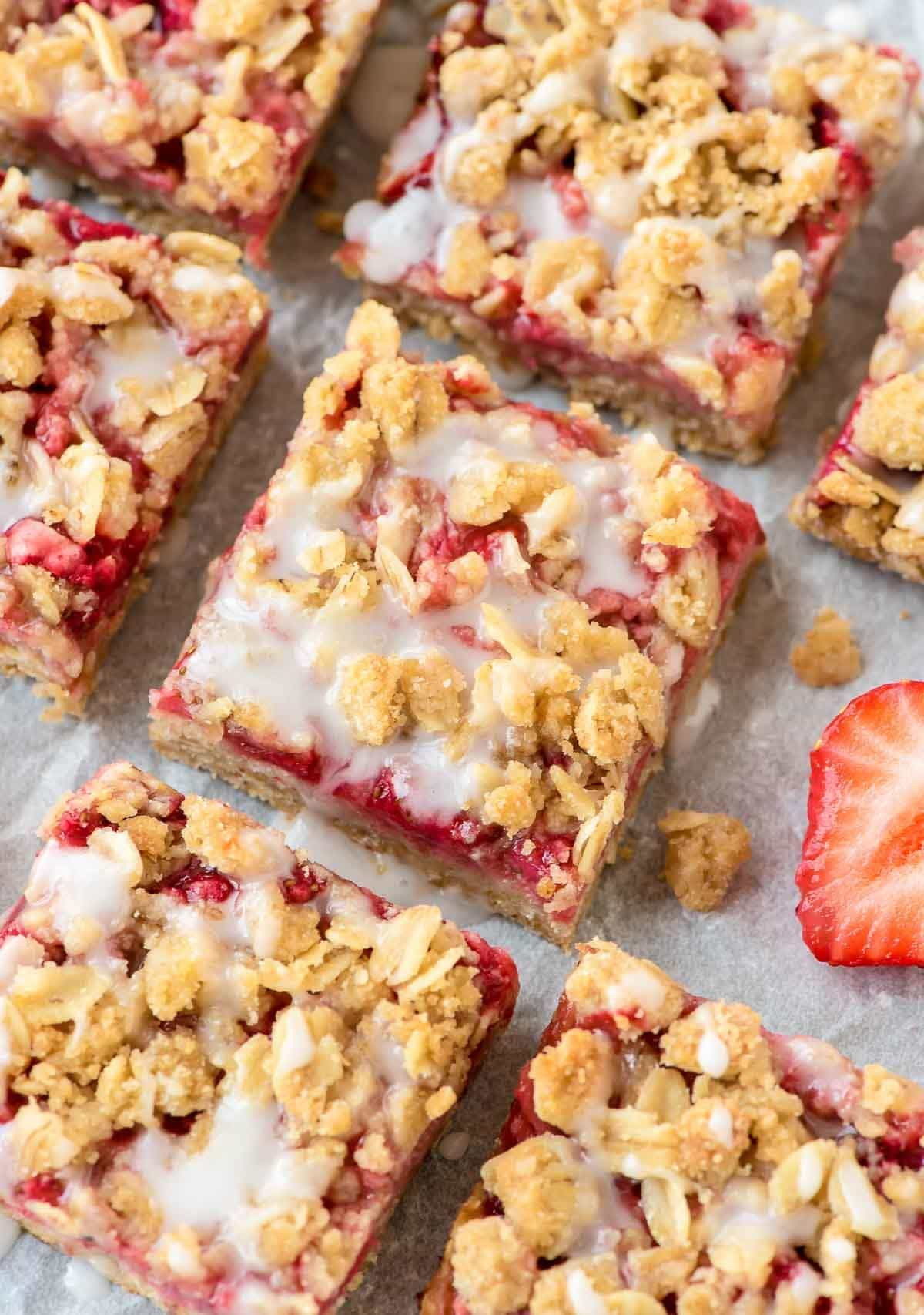 Strawberry Dessert Ideas
 Healthy Strawberry Oatmeal Bars Recipe