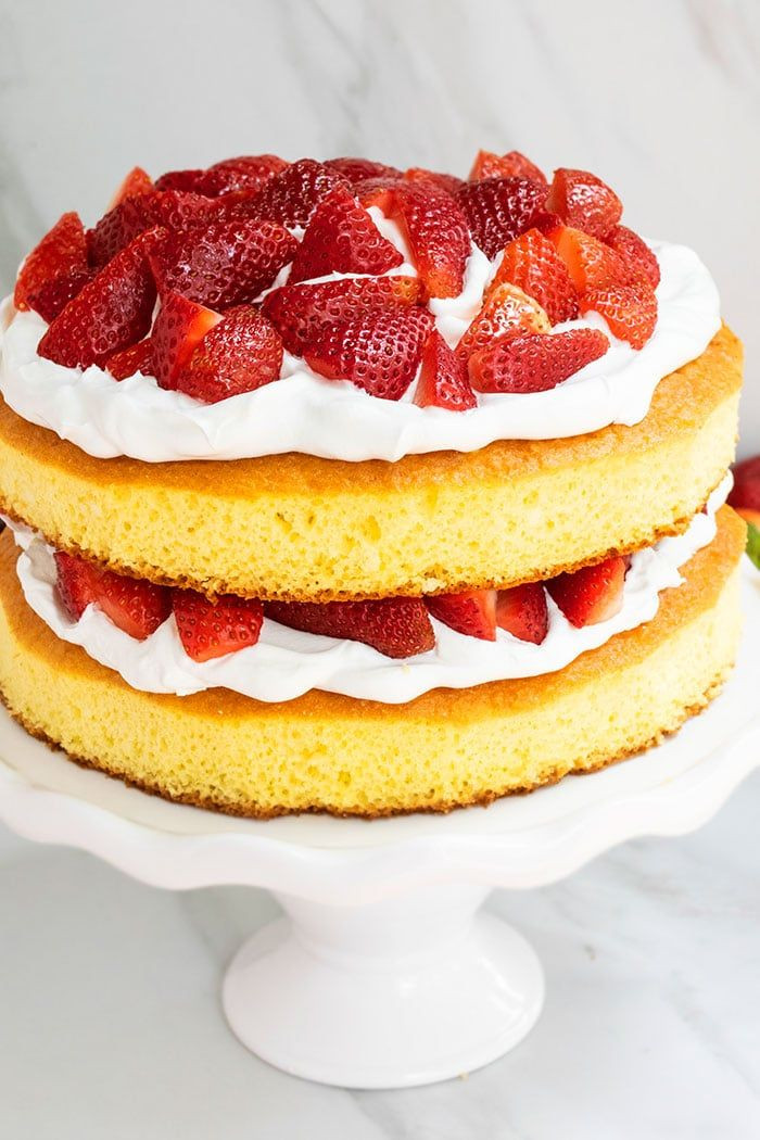 Strawberry Shortcake Birthday Cake Recipe
 Pin on cake