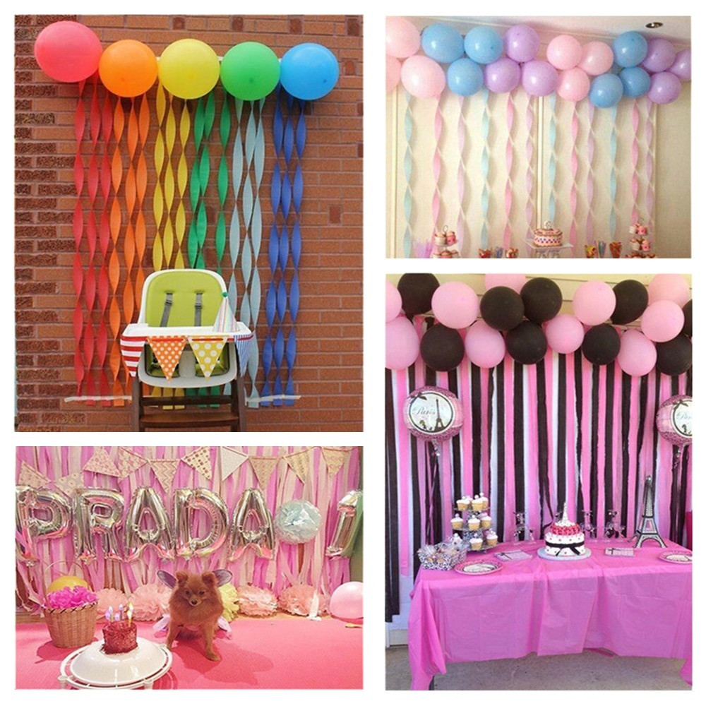 Streamer Decoration Ideas For Birthday Party
 25m Crepe Paper Streamers Party Decorations Wedding