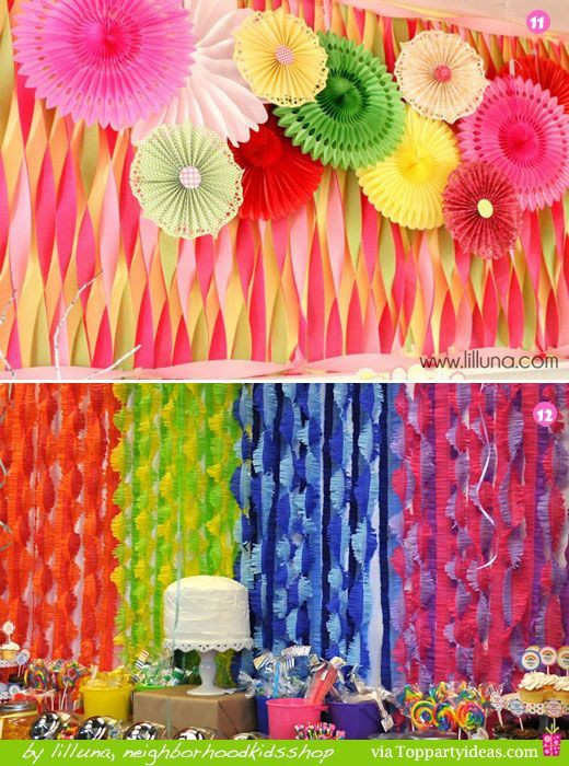 Streamer Decoration Ideas For Birthday Party
 19 best Crepe Paper Streamers images on Pinterest