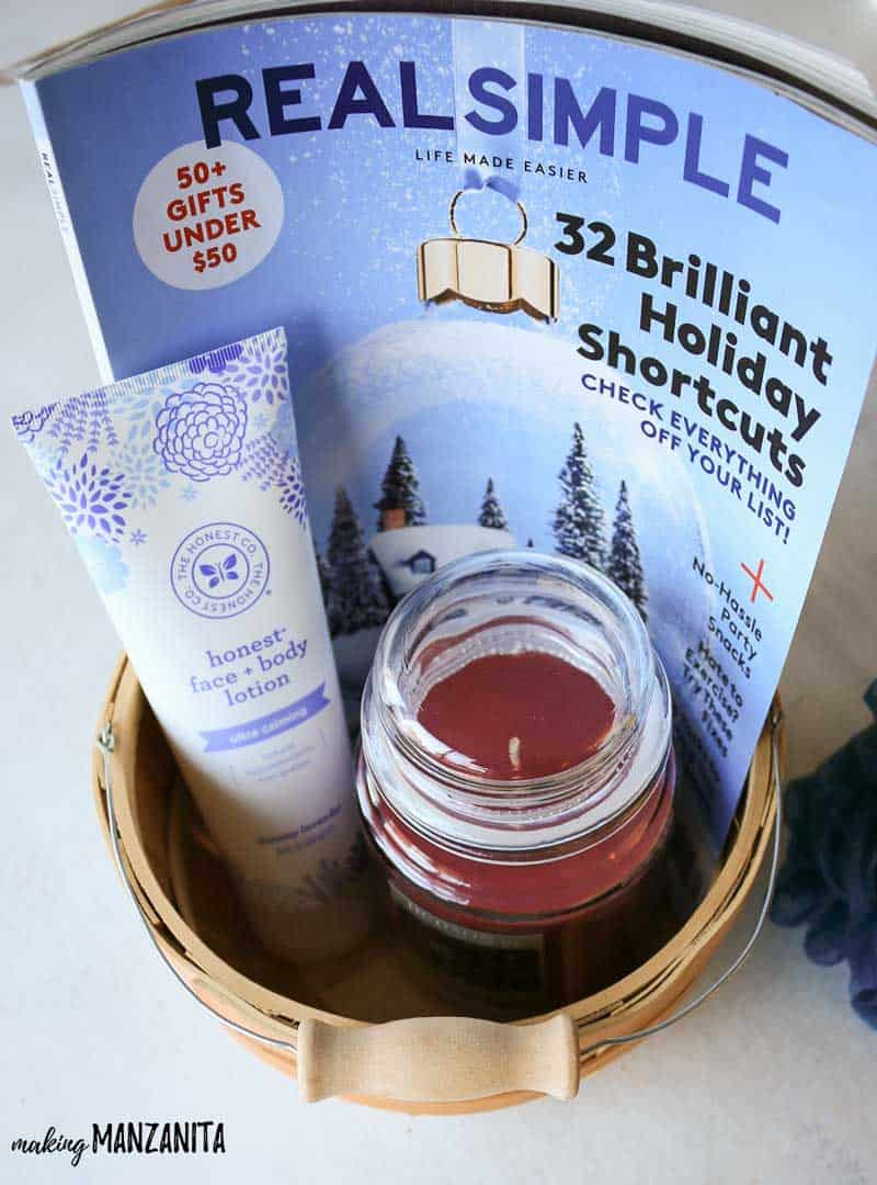 Stress Relief Gift Basket Ideas
 Relaxing Bath Gift Basket with free printable tags