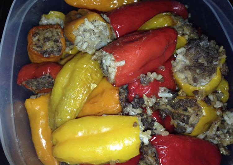 Stuffed Baby Bell Peppers
 Stuffed Baby Bell Peppers Recipe by Angelslave IsOwned