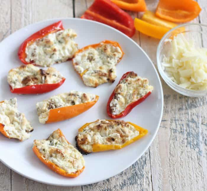 Stuffed Baby Bell Peppers
 Cheesy Stuffed Baby Bell Peppers