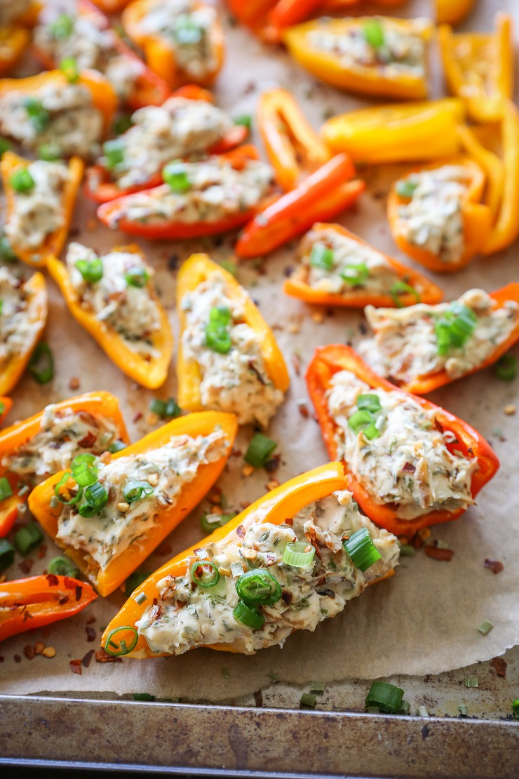 Stuffed Baby Bell Peppers
 Cream Cheese Stuffed Baby Bell Peppers The Roasted Root