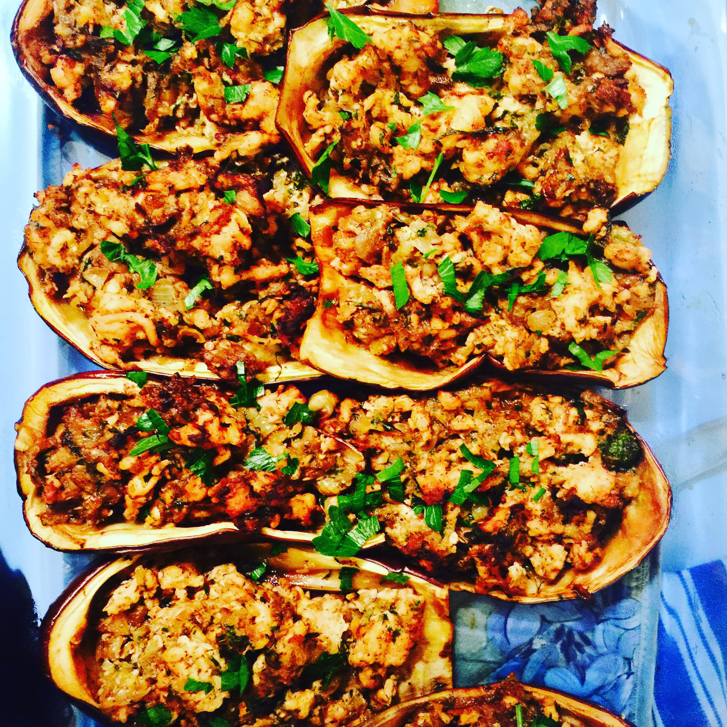Stuffed Eggplant Recipes
 Stuffed Eggplant with Ground Chicken My Halal Kitchen by