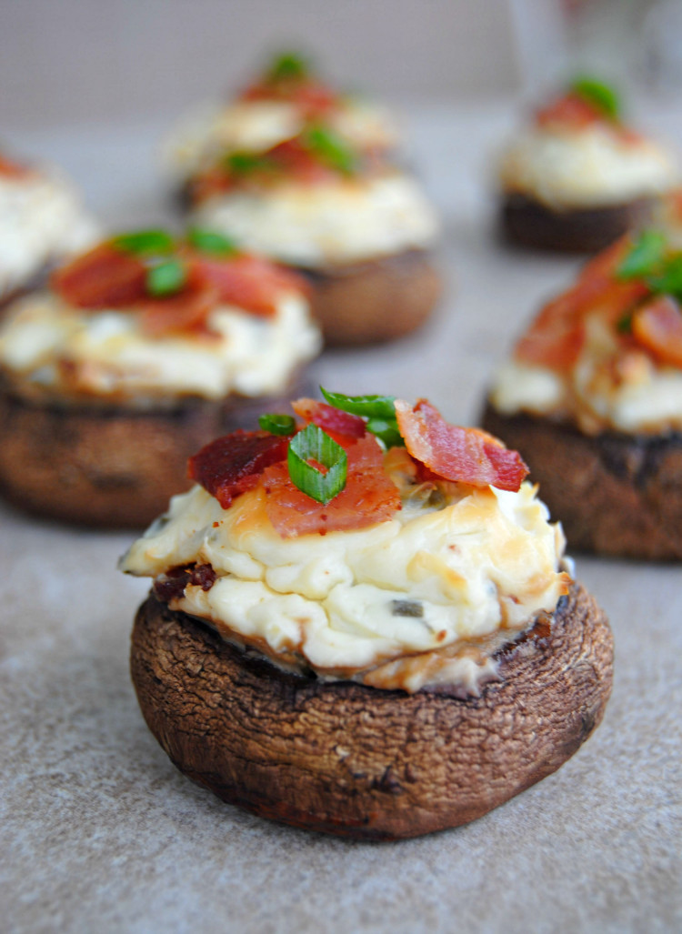Stuffed Mushrooms With Cream Cheese And Bacon
 SteakNPotatoesKindaGurl Bacon and Spicy Cream Cheese