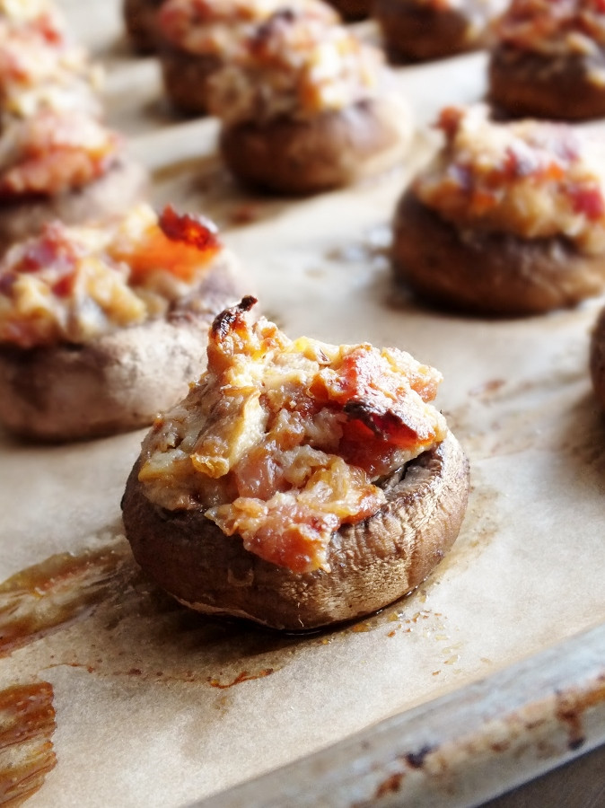 Stuffed Mushrooms With Cream Cheese And Bacon
 Bacon Chorizo and Cream Cheese Stuffed Mushrooms