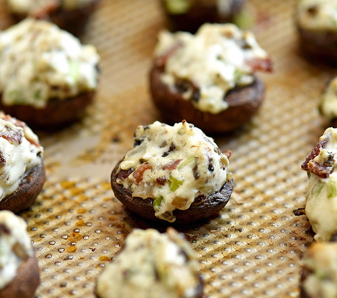 Stuffed Mushrooms With Cream Cheese And Bacon
 Bacon and Cream Cheese Stuffed Mushrooms ion Rings