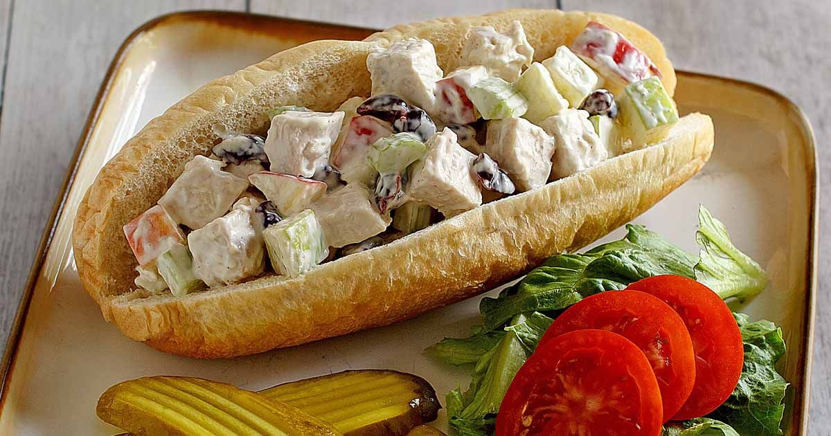 Subway Chicken Salad Sandwich
 Subway Chicken Orchard Salad is a seasonal menu item at