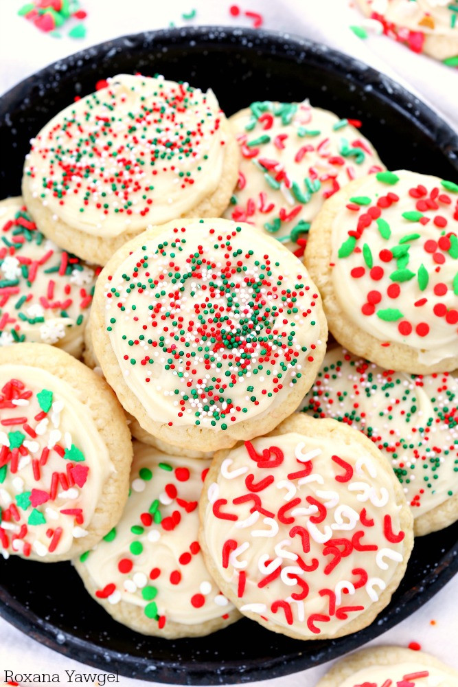 Sugar Cookies For Two
 All butter sugar cookies with cream cheese frosting recipe