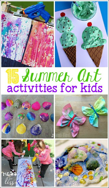 Summer Art Project For Kids
 Making Tie Dye Towels Mess for Less