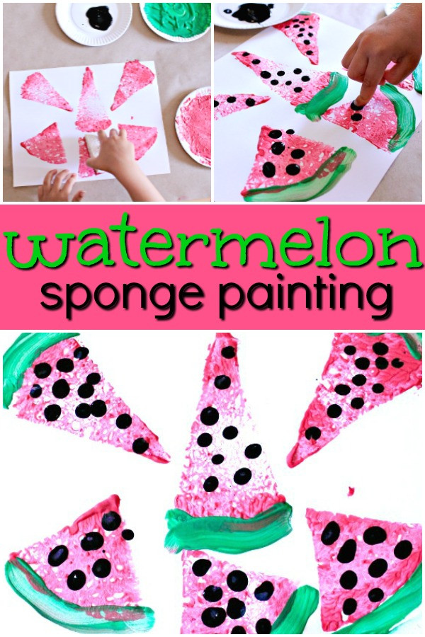 Summer Art Projects Preschool
 Watermelon Sponge Painting Fantastic Fun & Learning