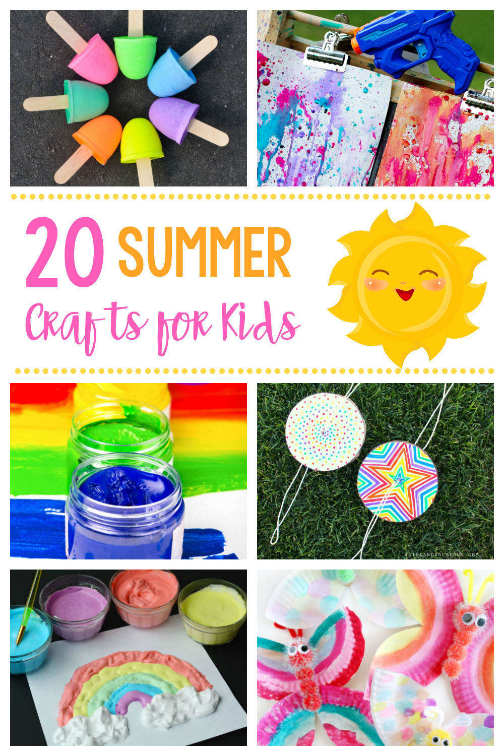 Summer Art Projects Preschool
 20 Simple & Fun Summer Crafts for Kids