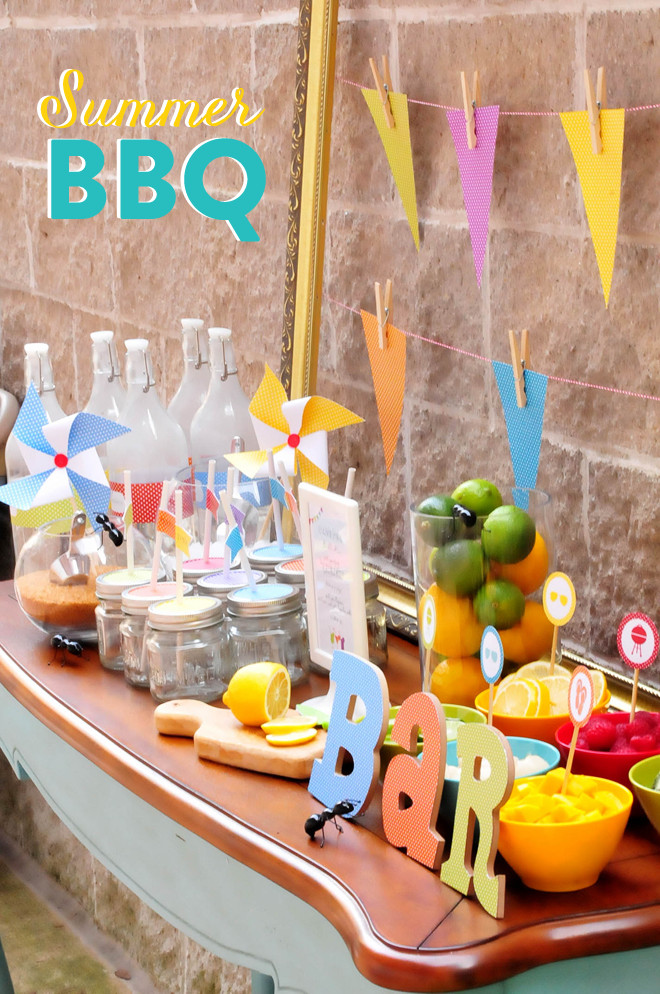 Summer Barbecue Party Ideas
 Colorful Summer BBQ Party