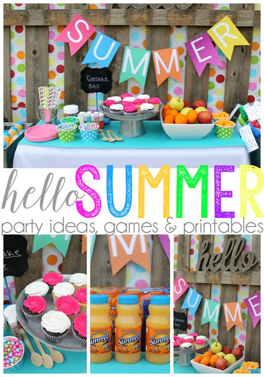 Summer Beach Theme Party Ideas
 Hello Summer Party Ideas Games & Printables