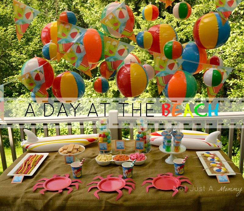 Summer Beach Theme Party Ideas
 Summer Camp Day at the Beach Playdate & FREE Printables