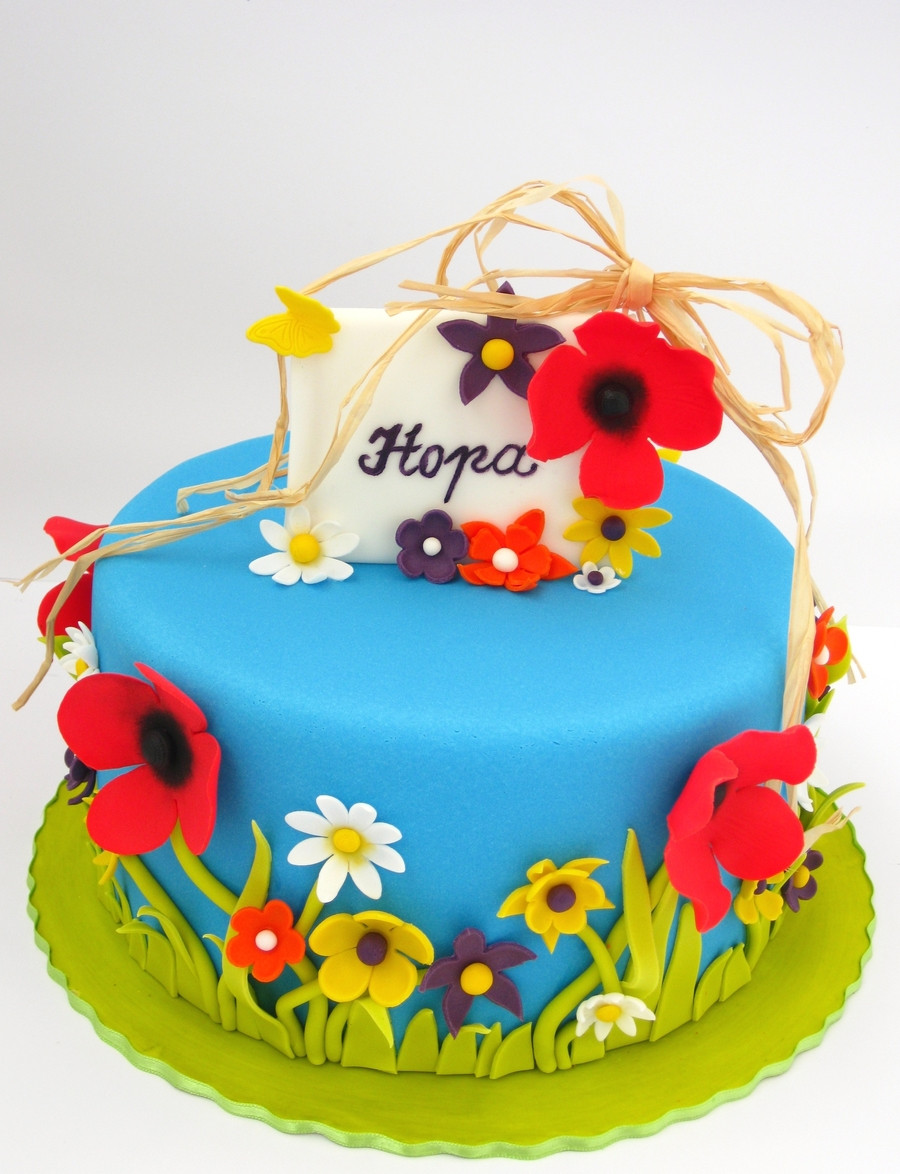 Summer Birthday Cakes
 Summer Flower Cake CakeCentral