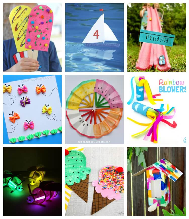 Summer Craft Ideas Preschool
 Easy Summer Kids Crafts That Anyone Can Make Happiness