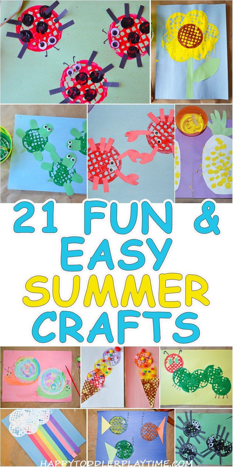 Summer Crafts For Preschoolers Easy
 21 Fun & Easy Crafts for Summer