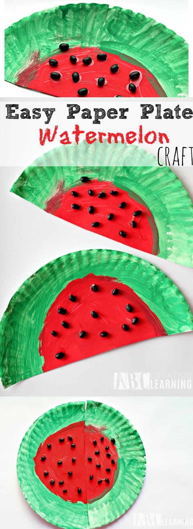 Summer Crafts For Preschoolers Easy
 Easy Paper Plate Watermelon Kids Craft Perfect For Summer