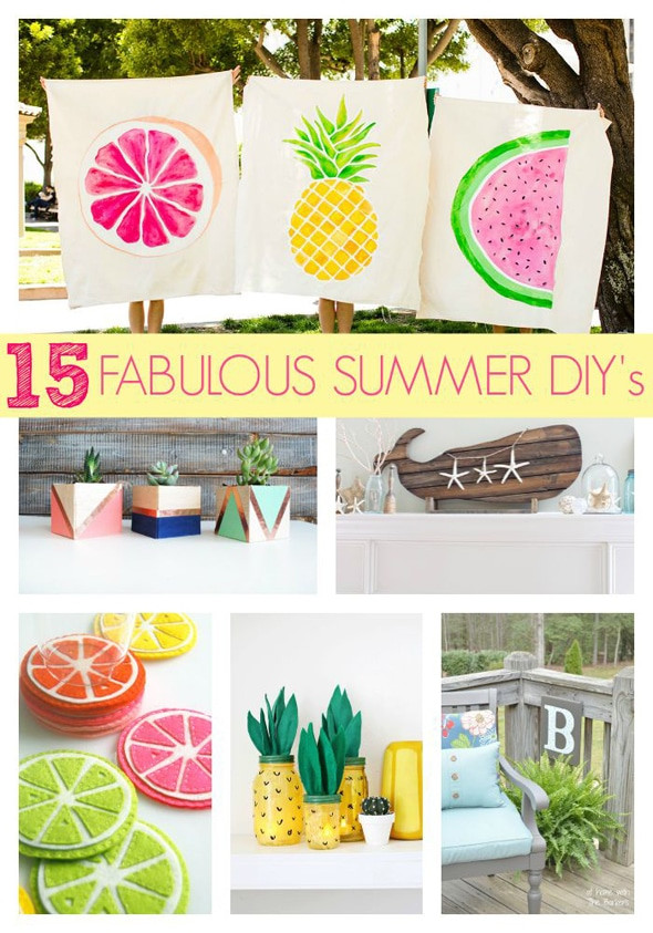 Summer Decorations DIY
 15 Fabulous Summer DIY Projects Pretty My Party