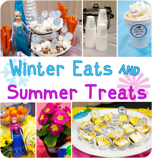 Summer In Winter Party Ideas
 Frozen Inspired Party Food Winter Eats and Summer Treats