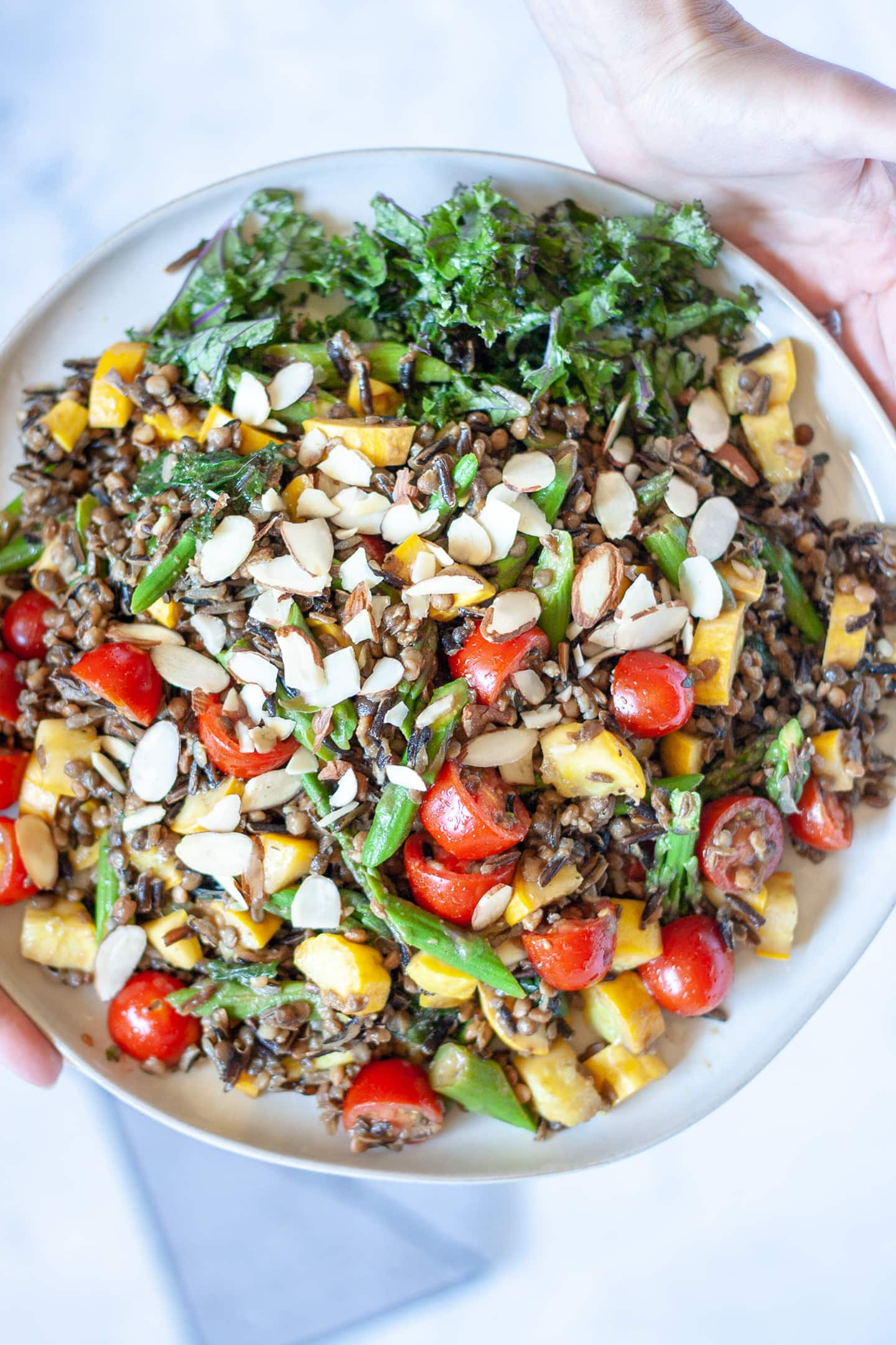 Summer Lentil Recipes
 Lentil and Wild Rice Salad with Summer Ve ables Recipe