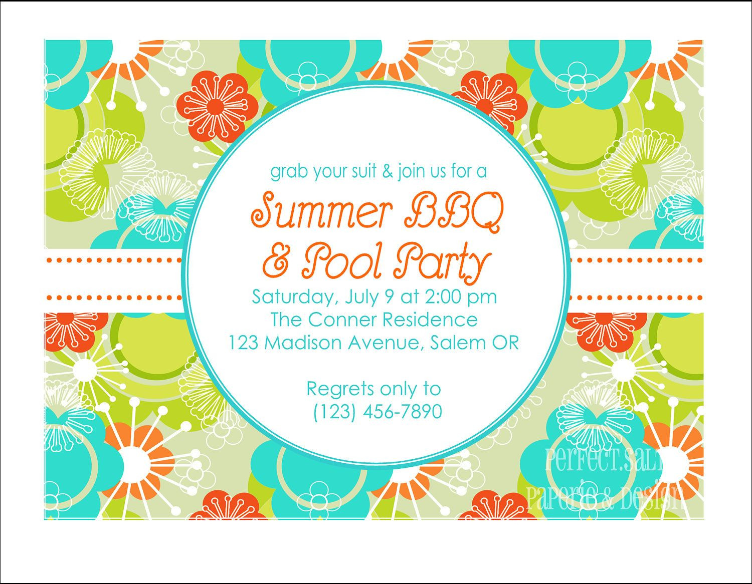 Summer Party Invitation Wording Ideas
 summer party invitations