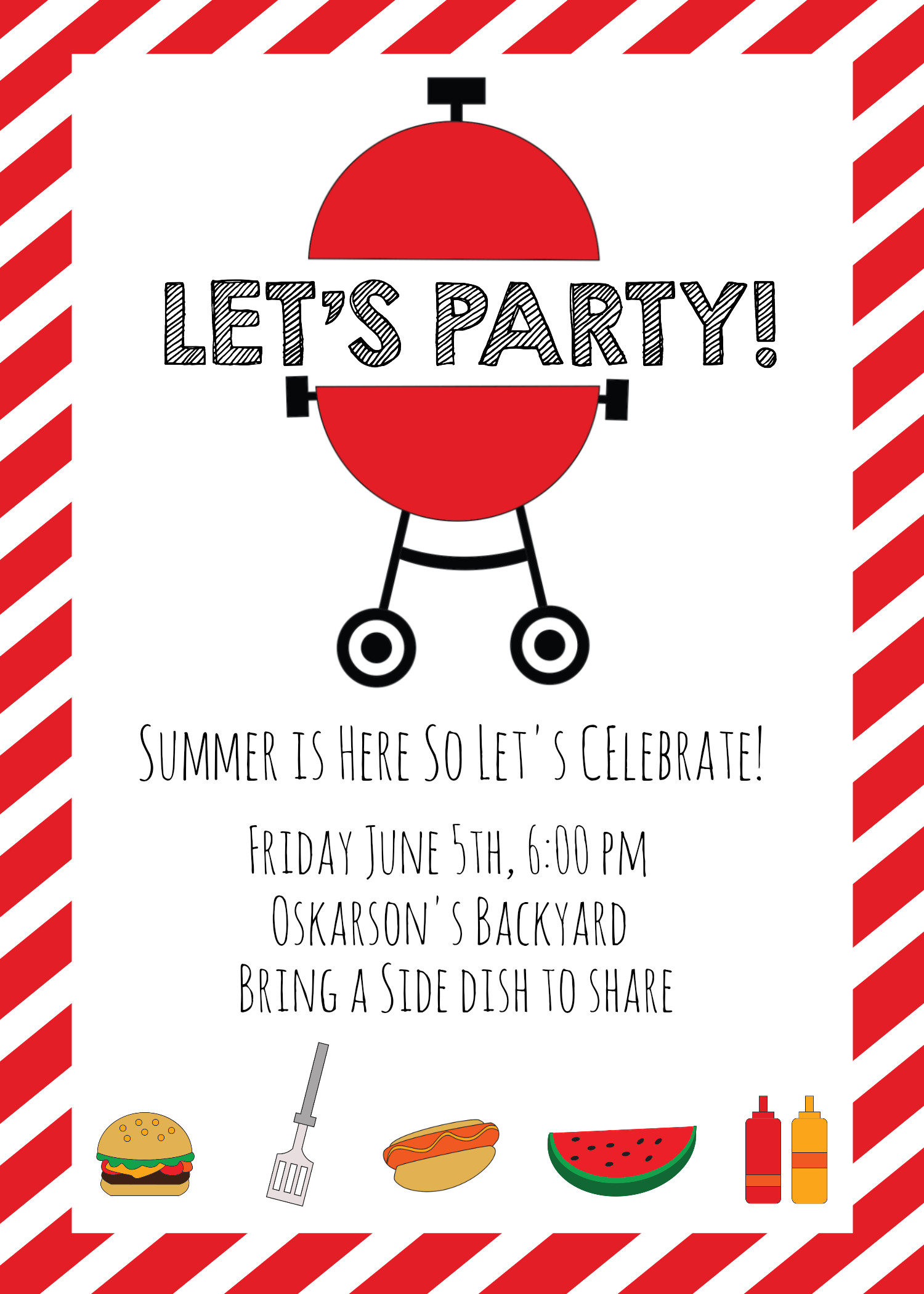 Summer Party Invitation Wording Ideas
 Summer BBQ Invitations and Ideas