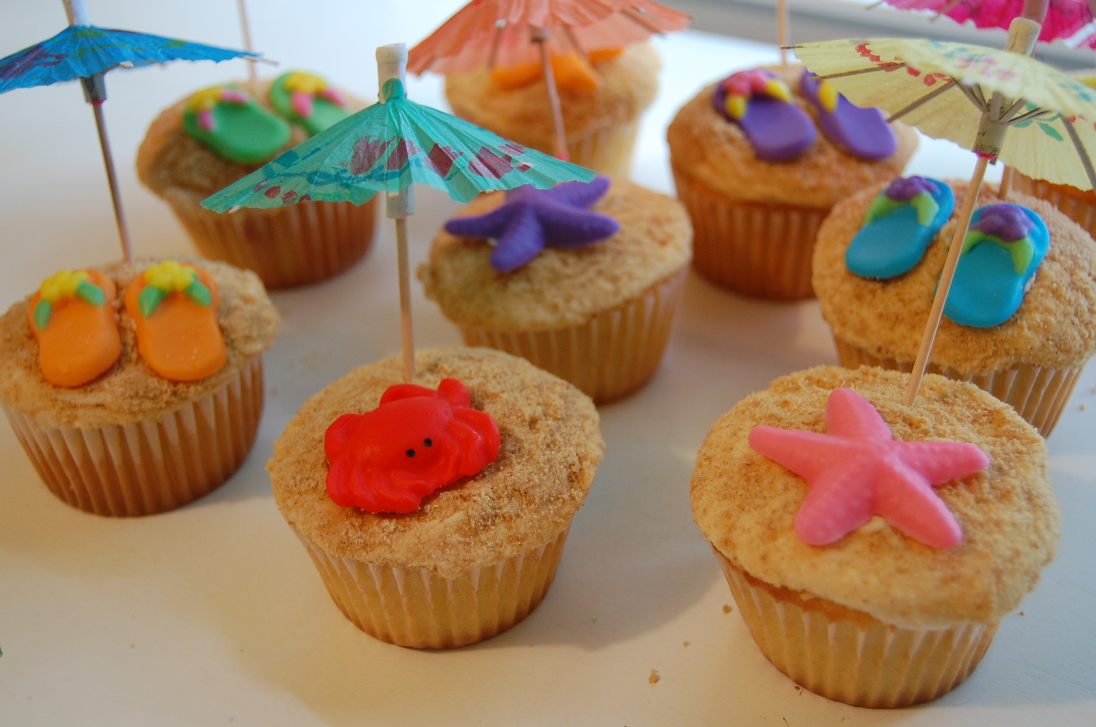 Summer Themed Cupcakes
 Beach Cupcakes
