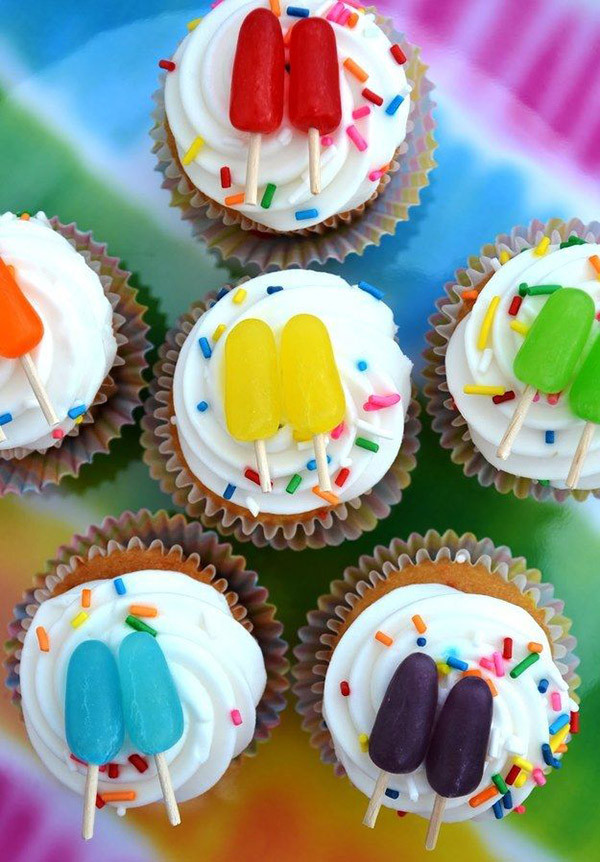 Summer Themed Cupcakes
 Seriously Lovely Popsicle Party Ideas B Lovely Events