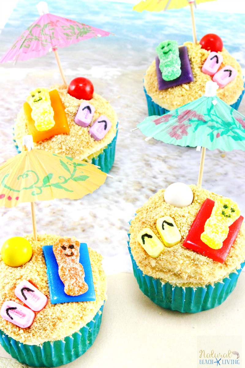 Summer Themed Cupcakes
 Summer Themed Cupcakes Beach Day Natural Beach Living