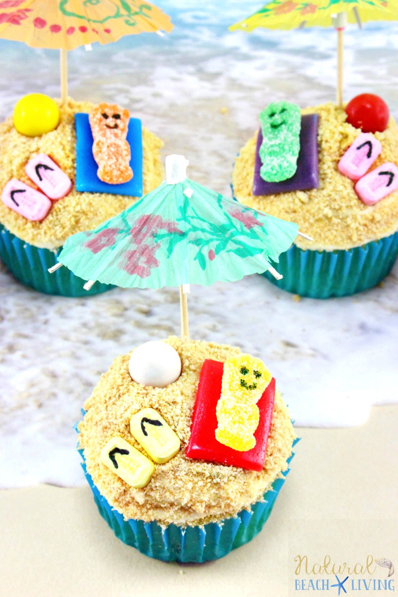 Summer Themed Cupcakes
 Summer Themed Cupcakes Beach Day Natural Beach Living