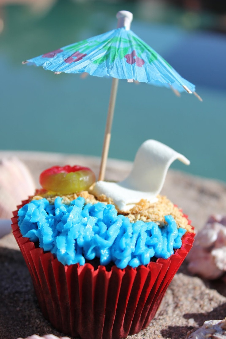 Summer Themed Cupcakes
 43 best Umbrella Cupcake images on Pinterest