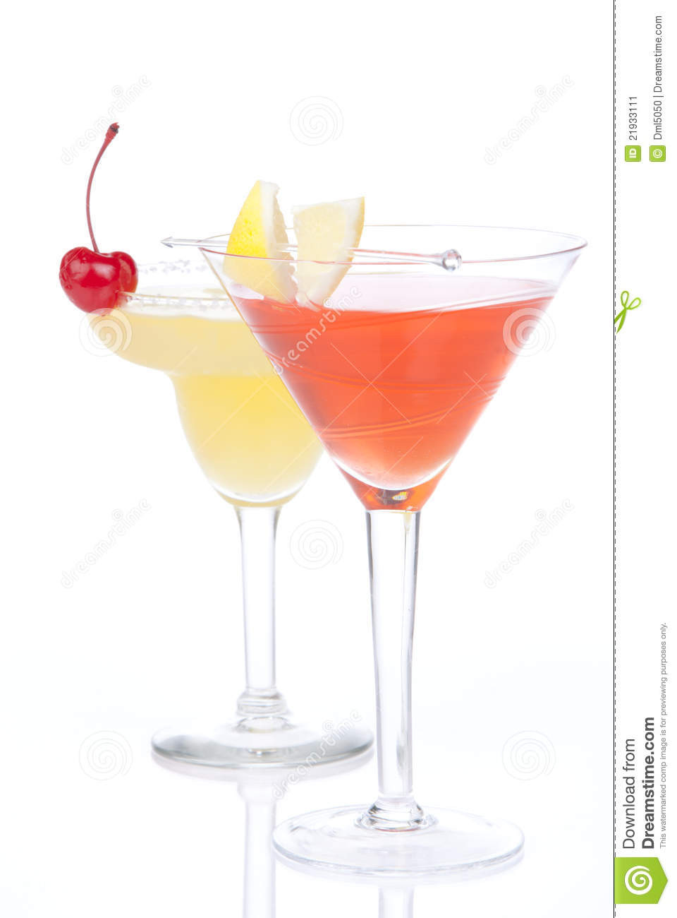Summertime Vodka Drinks
 Summer Tropical Martini Cocktails With Vodka Stock Image