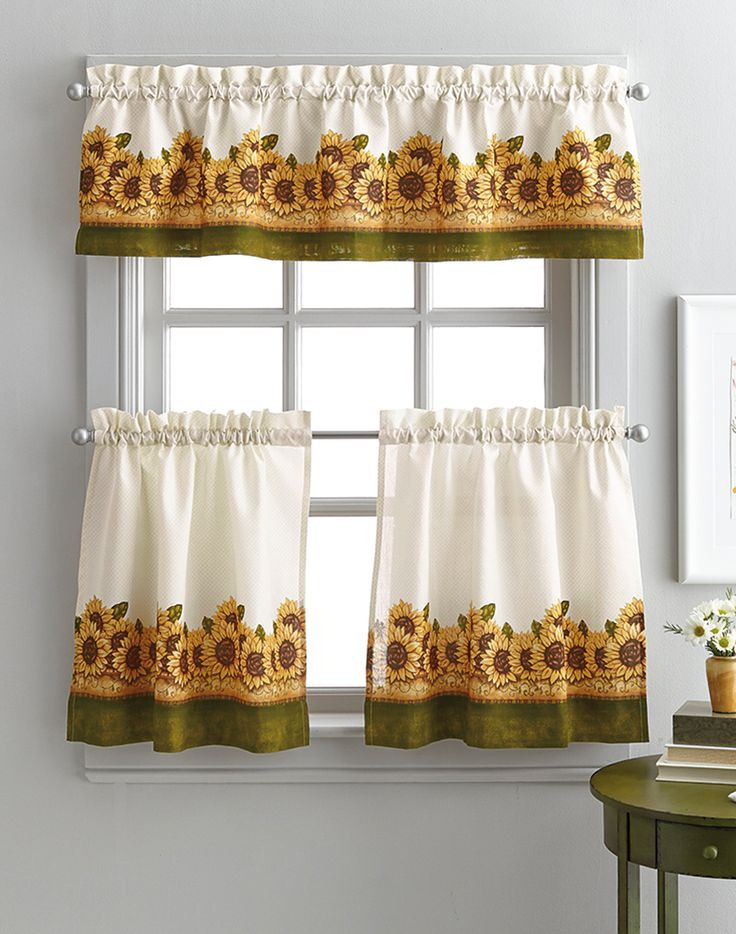 Sunflower Kitchen Curtains
 184 best Sunflower curtain images on Pinterest