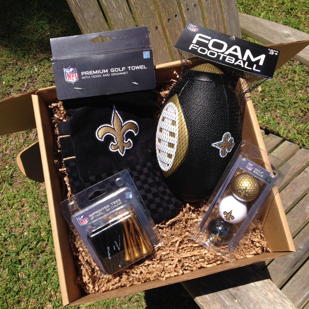 Super Bowl Gift Basket Ideas
 New Orleans Saints Gift Box from GO CELEBRATE GIFT BASKETS