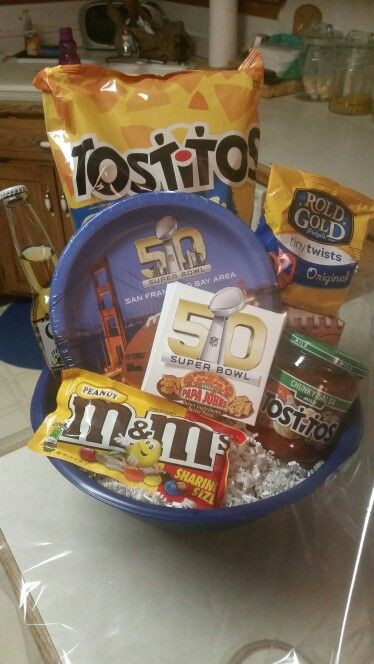 Super Bowl Gift Basket Ideas
 Superbowl 50 t basket