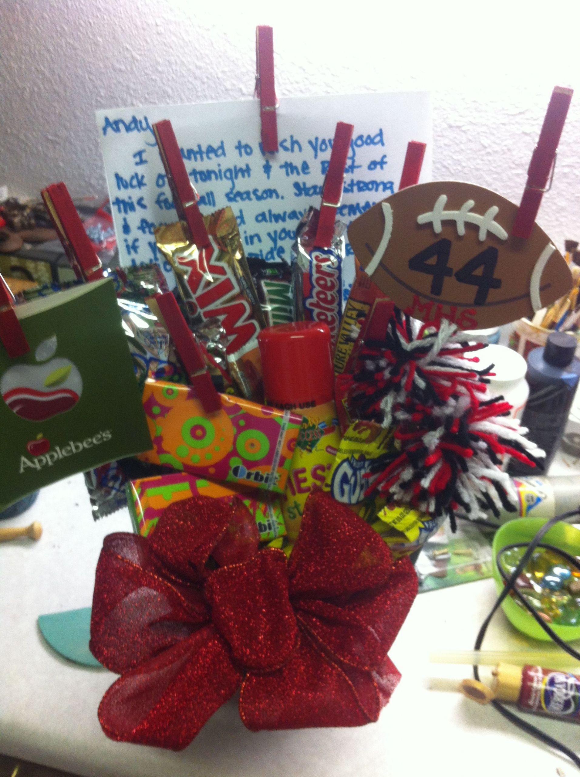 Super Bowl Gift Basket Ideas
 Football Goo Basket DIY Pinterest