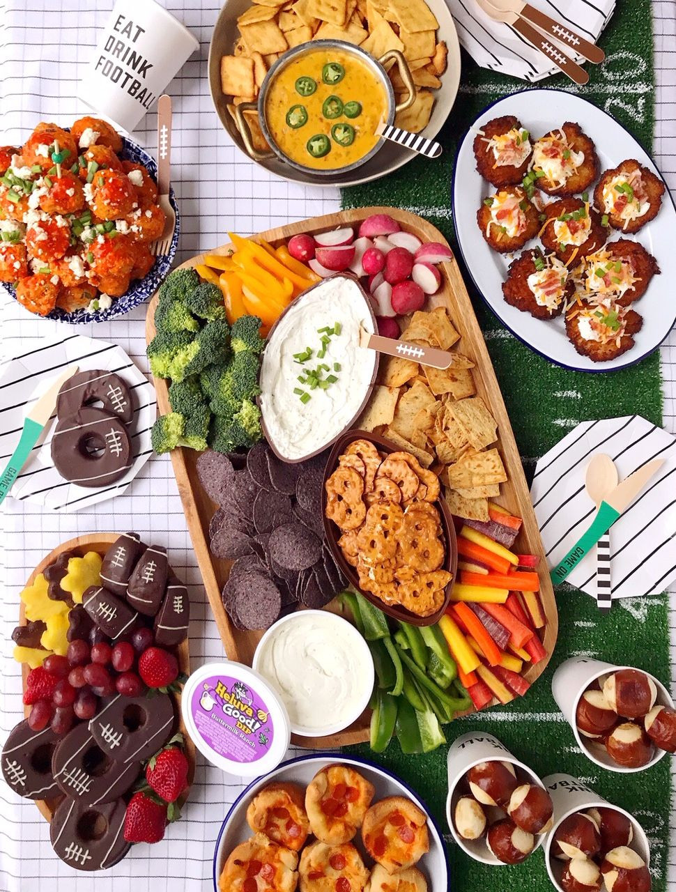 Super Bowl Menus And Recipes
 Styling a Game Day Dipping Platter