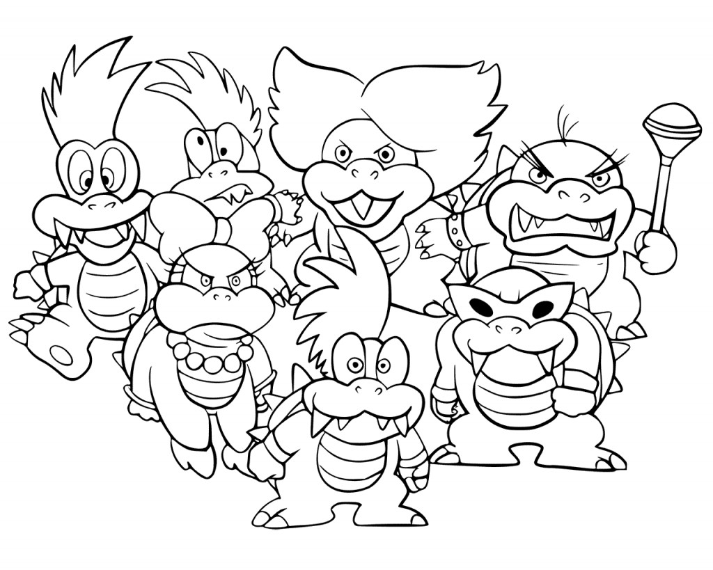 Super Mario Printable Coloring Pages
 Bowser Coloring Pages Best Coloring Pages For Kids