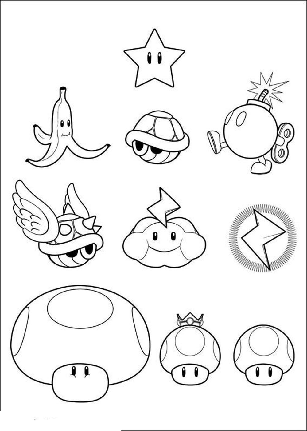Super Mario Printable Coloring Pages
 Print & Download Mario Coloring Pages Themes