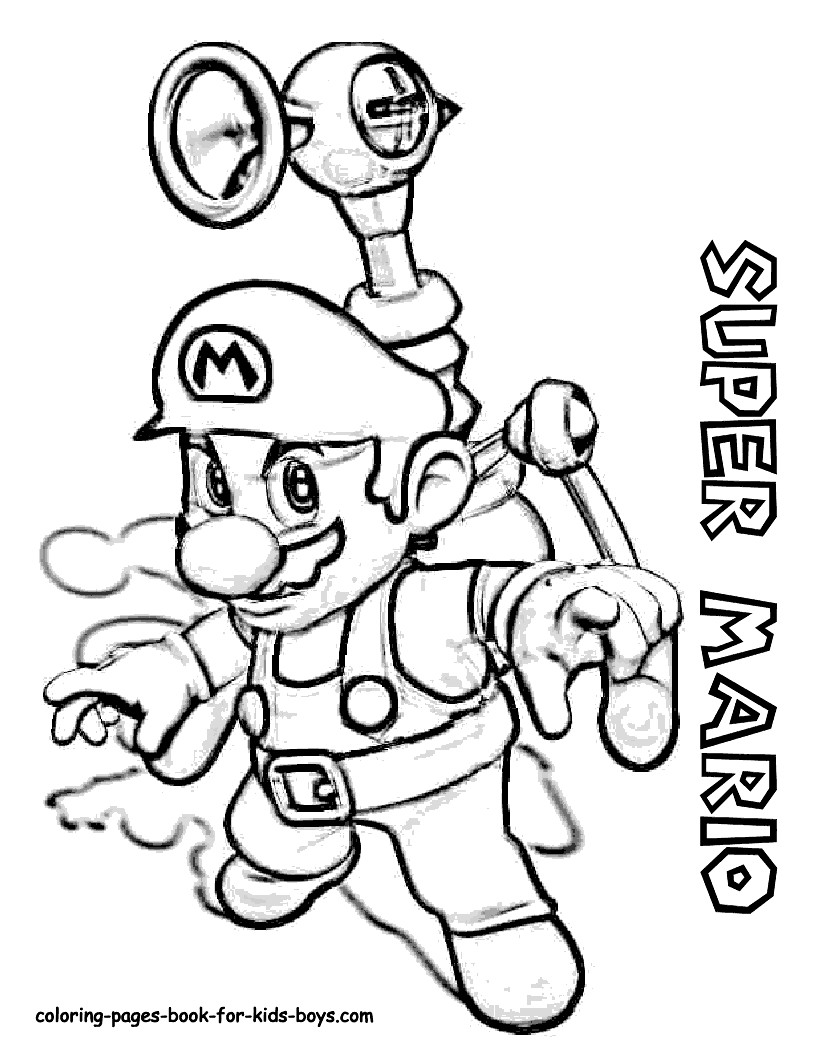 Super Mario Printable Coloring Pages
 3 Super Mario Coloring Pages Disney Coloring Pages
