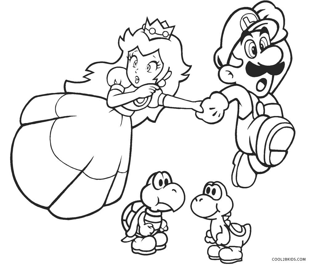 Super Mario Printable Coloring Pages
 Free Printable Mario Brothers Coloring Pages For Kids