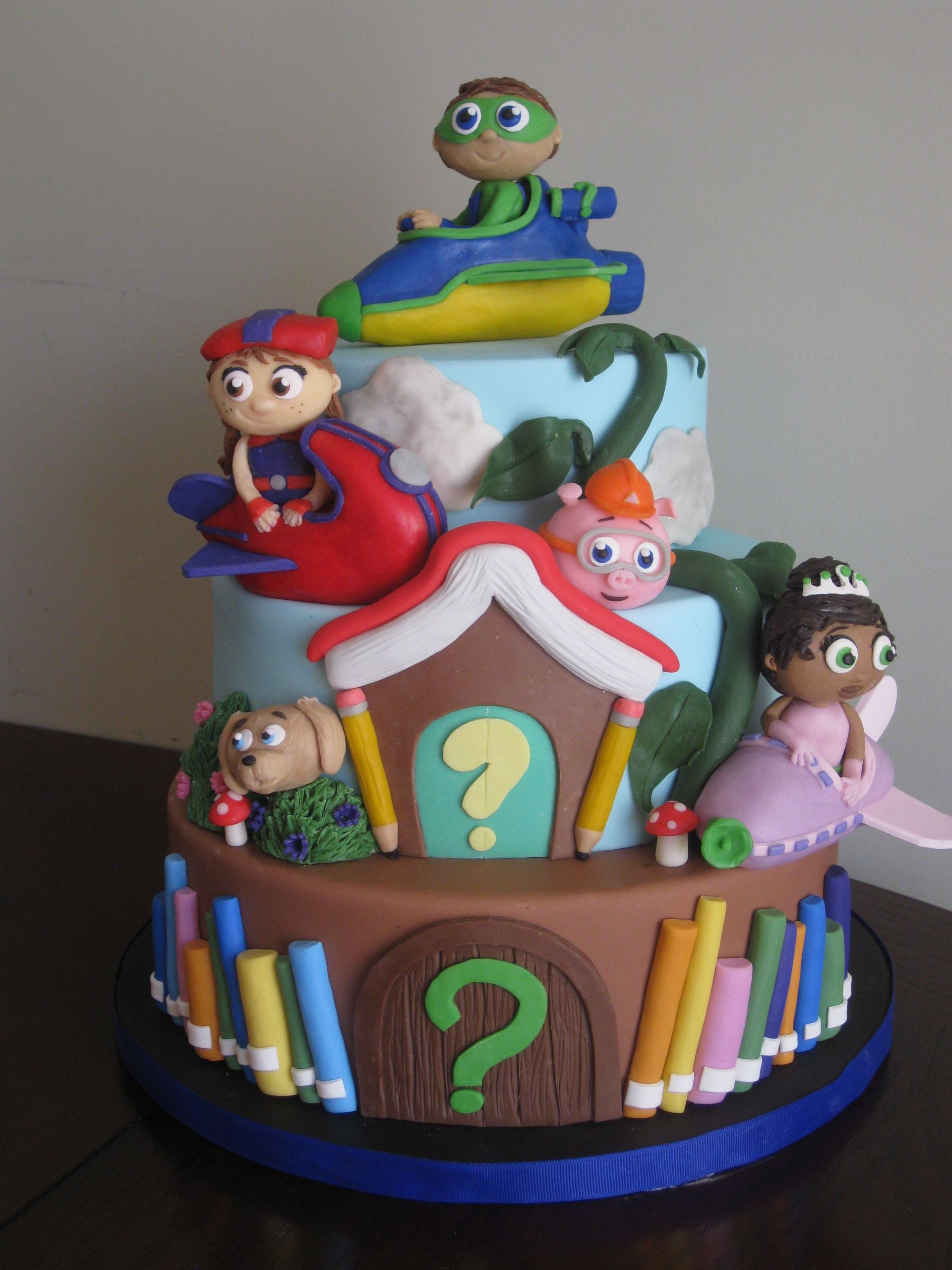 Super Why Birthday Decorations
 Super Why themed birthday cake for my daughter s 5th