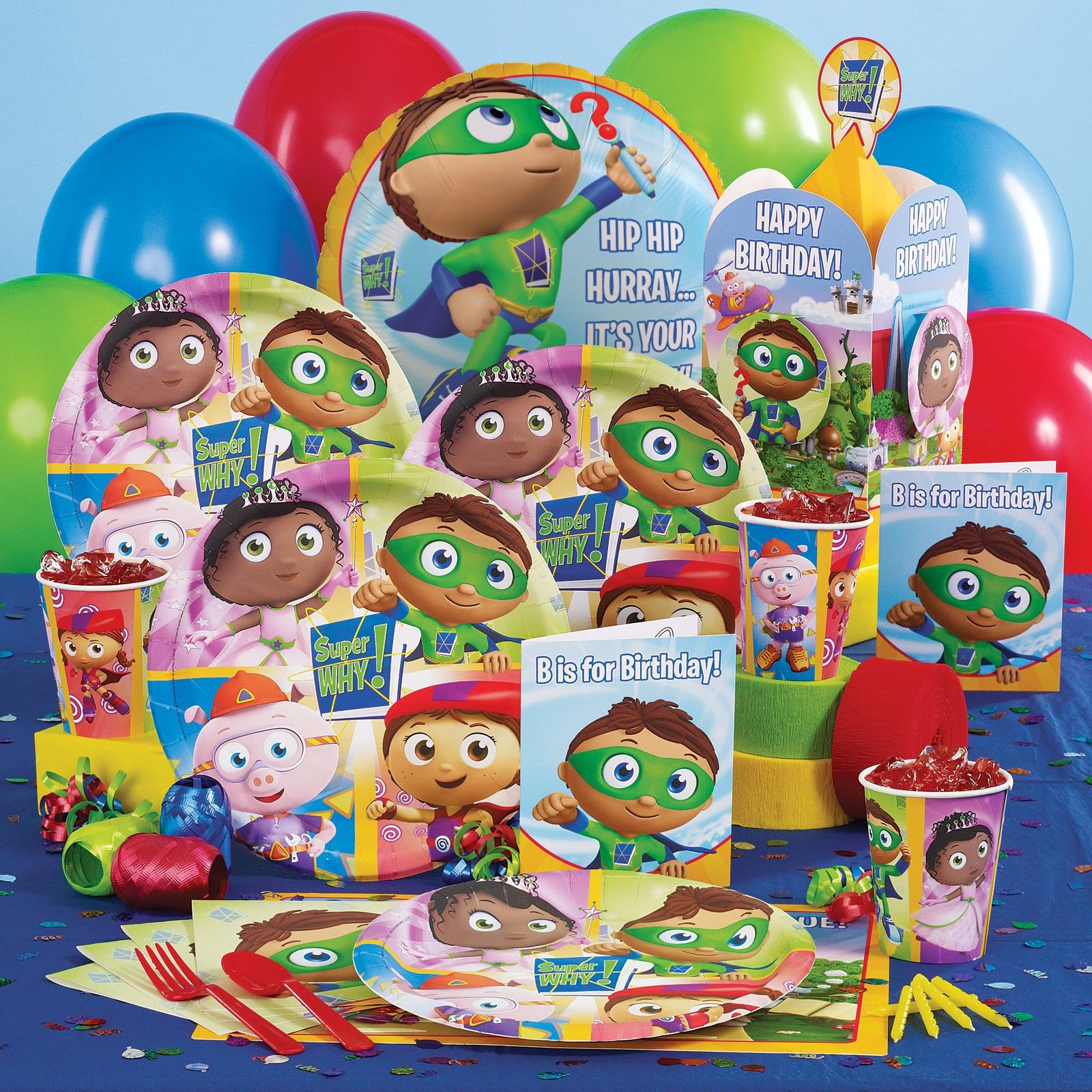 Super Why Birthday Decorations
 looks like it s goin to be a super why birthday party this