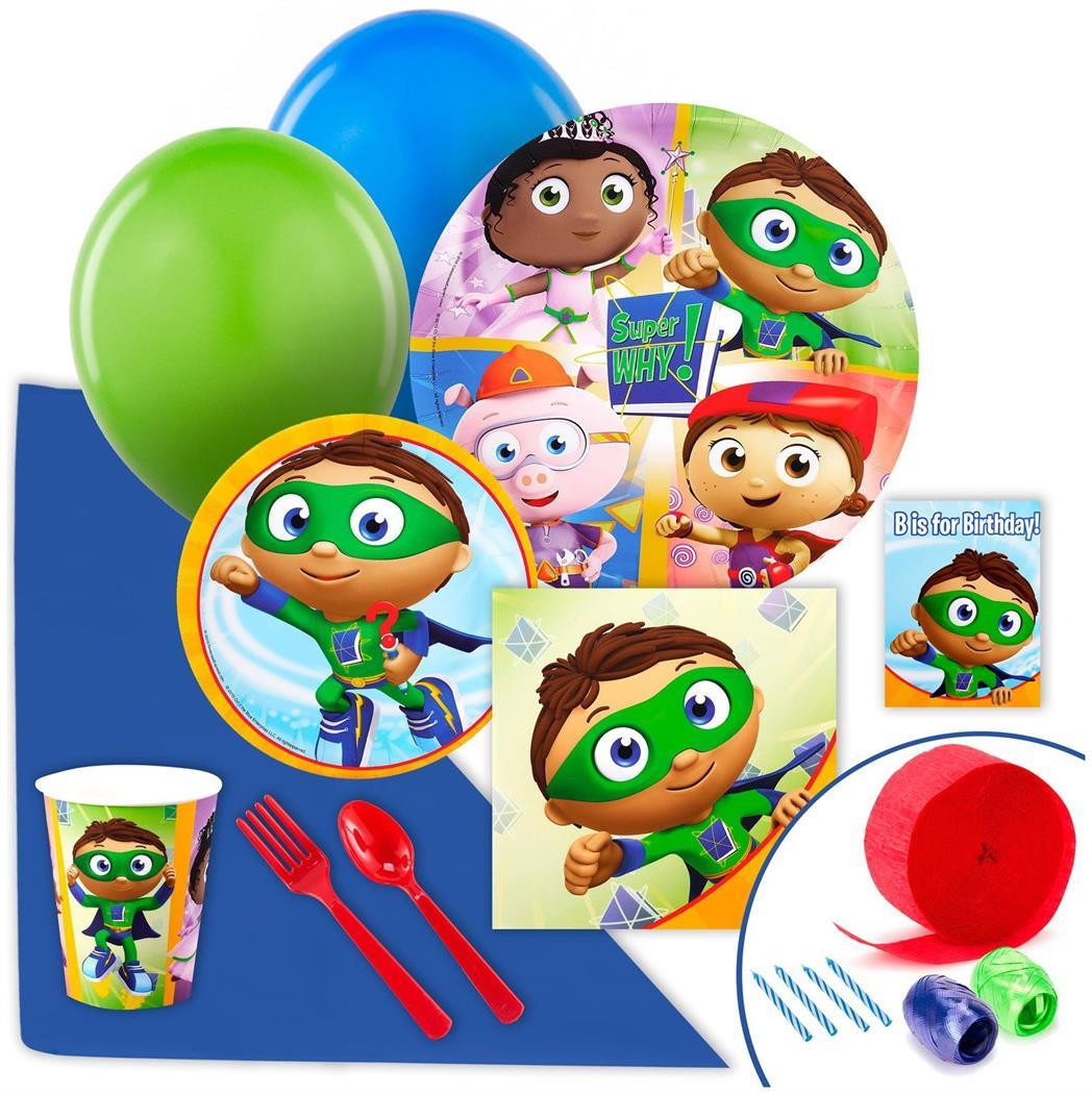 Super Why Birthday Decorations
 Super Why Value Party Pack PartyBell